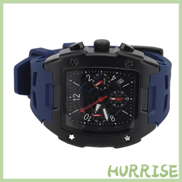Garosa Montre pour hommes Montre à Quartz pour hommes 6 aiguilles étanche calendrier automatique montres montre Bleu