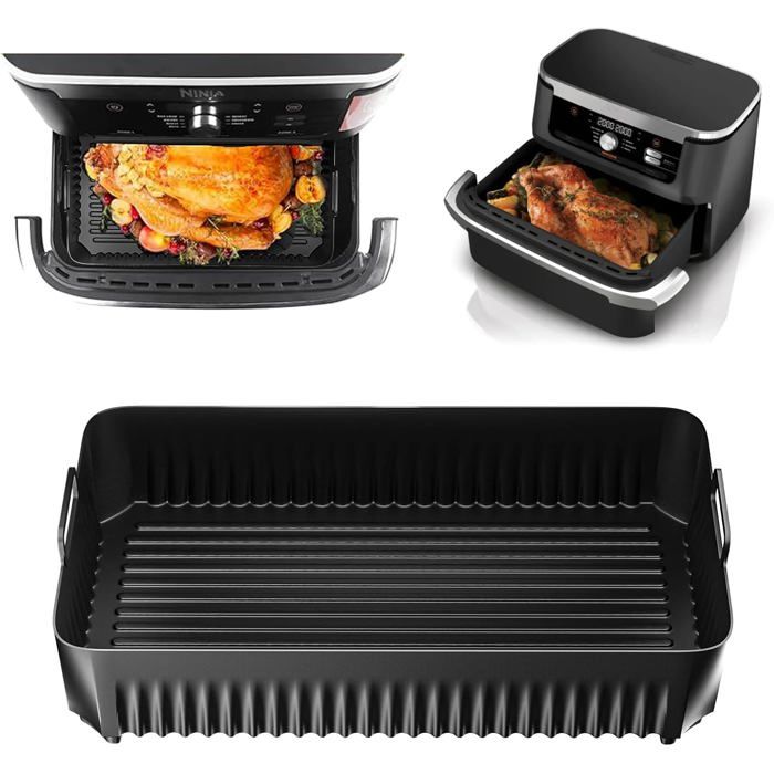 Moule en silicone pour friteuse à air-KAL-Pour Ninja Foodi Flex 10 4L AF500EU moule silicone pour Ninja Foodi Max AF500EU(10 4L).