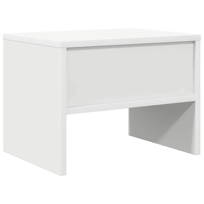 Magnifique Table de chevet élégante(1 PCS)- ZENCORE - armoire de chevet - Pour chambre - Blanc 40x30x30cm Bois dingénierie M655346