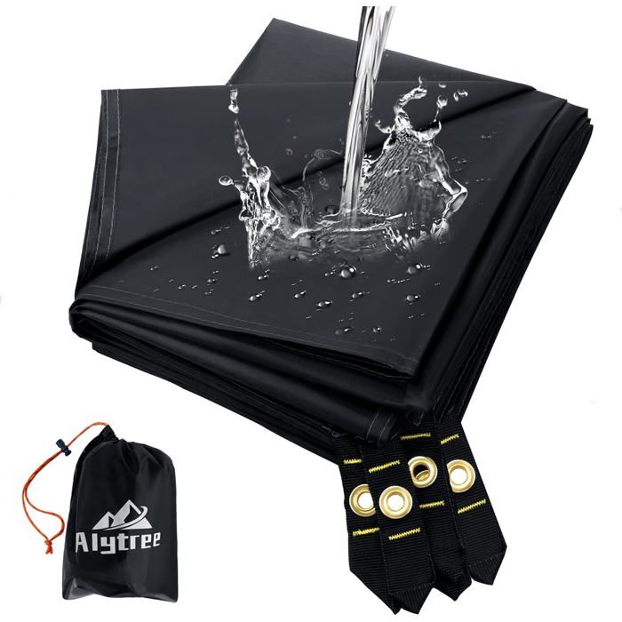 Bâche de Tente de Campingbâche de Tente pour sous Tente219x150cmbâche de Camping imperméableTapis de Sol résistant à lhumidité