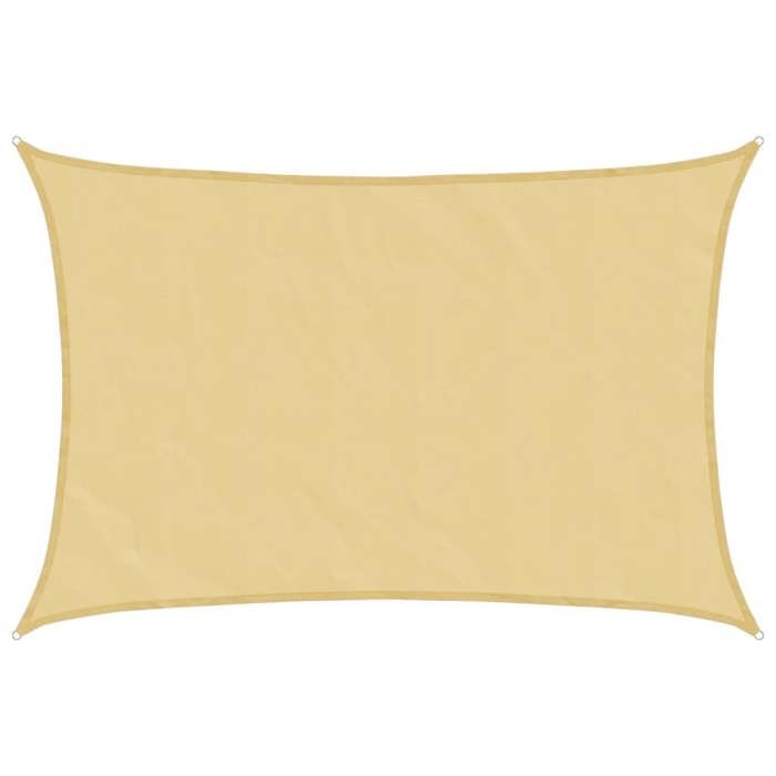 Moderne Voile dombrage sable 4x3 m 100 % polyester oxford Voile dombrage @EU8846