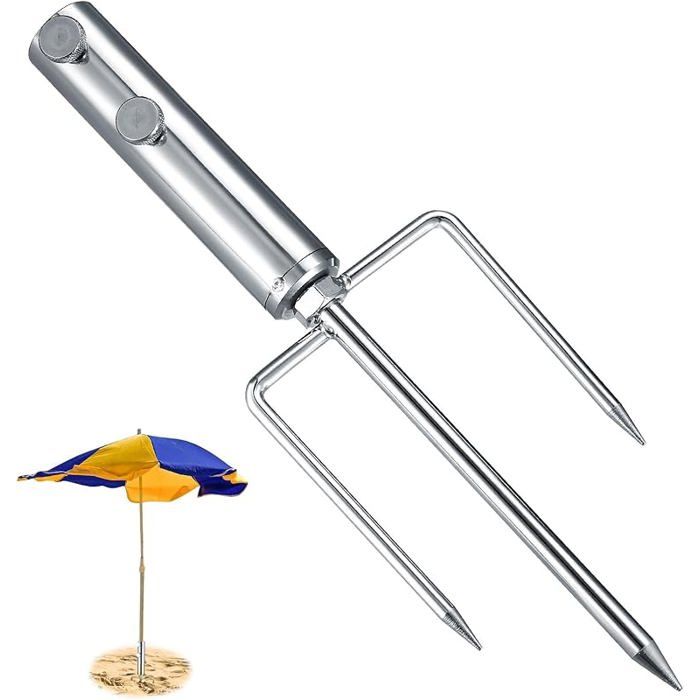 Pied de Parasol Support de Parasol Ancrage au Sol Porte-Parapluie Support Amovible pour Parasol Jin Pêch Plage