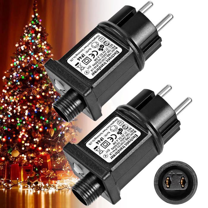 2 pièce Transformateur 24V 6W LED dAlimentation Adaptateur Pilote Basse Tension Clignoteur IP44 av ACCESSOIRES FABRICATION MAISON