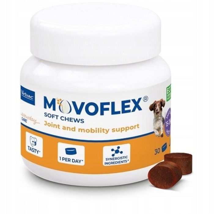 Complément alimentaire pour chiens VIRBAC MOVOFLEX M pour les articulations 30 comprimés Complément alimentaire pour chiens VIRBAC MOVOFLEX M pour les articulations 30 comprimés