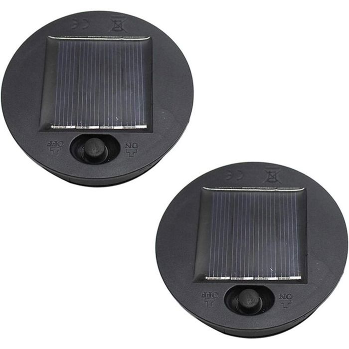 Lot de 2 lanternes solaires de remplacement pour lanternes suspendues extérieures remplacement de la lumière solaire LED avec boît Lot de 2 lanternes solaires de remplacement pour lanternes suspendues extérieures remplacement de la lumière solaire LED avec boît