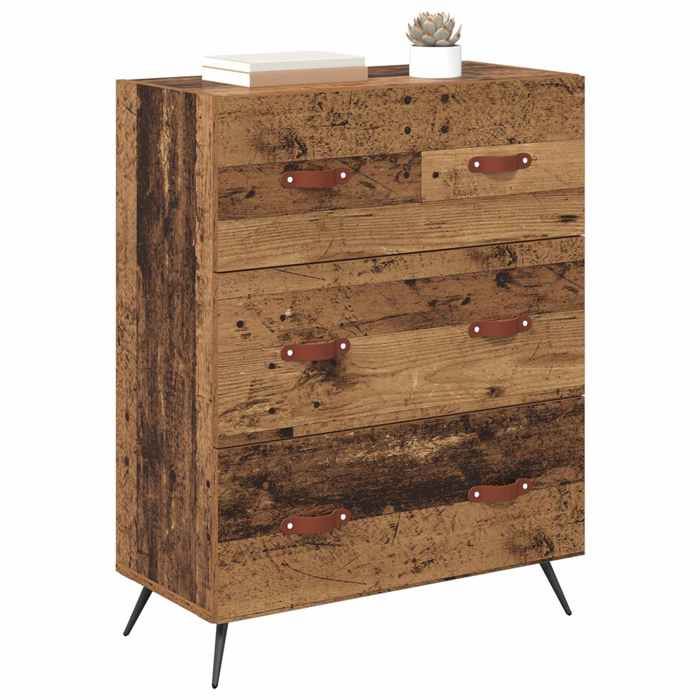Commode salon - Commode - Bois ancien - 69 5 x 34 x 90 cm - Bois d’ingénierie - Assemblage requis（8316）