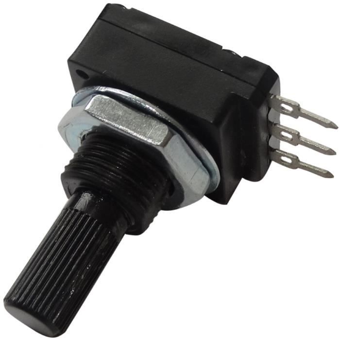 Lot De 2 Potentiomètres (pots) 2,2 MΩ (mégaohms) - Axe De 6mm - Neufs Sous Emballage