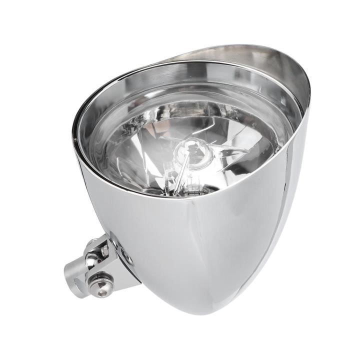 Phare Moto LED 12V - 6,5 Pouces - Universel - Kit Complet Avec Supports - Pour Feux De Croisement Et Stationnement - Améliore Visibilité - 2