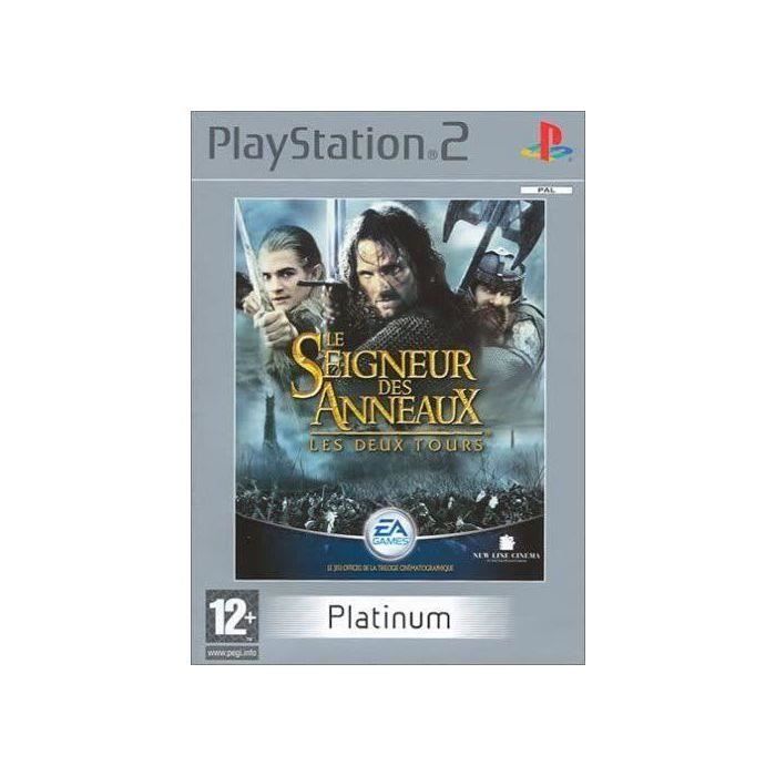 Jeu vidéo Sony Le Seigneur Des Anneaux Les Deux Tours Platinium PS2 Gris Pack