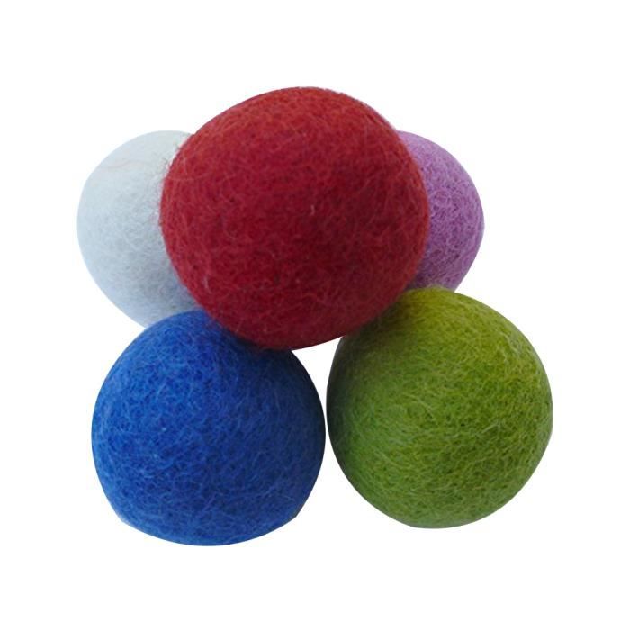 10 Pcs Laine Fait à La Main Feutre Boules Pour Bricolage Décoration De Noël Artisanat