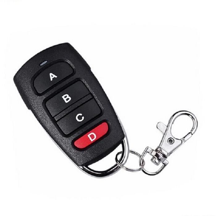 4pcs Universal Clonage T/él/écommande sans fil Fob Key pour porte de garage 433mhz telecommande porte de garage Key Fob