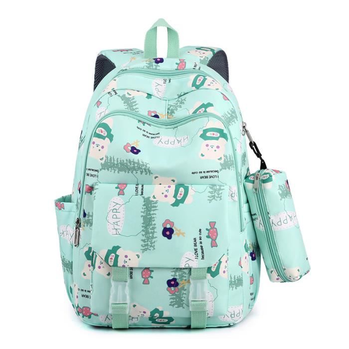 Cartable Primaire Garçon Amythe 24L - Sac à Dos Scolaire Respirant - Bleu Marine