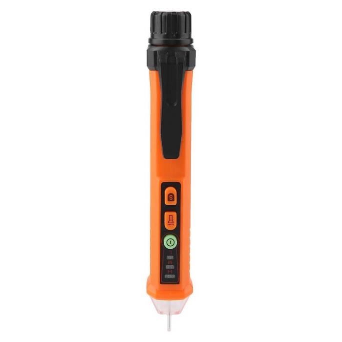 Stylo Testeur De Tension 2-en-1 - Écran Numérique - Détection Sans Contact 30-1000V - Pour électriciens Et Bricoleurs