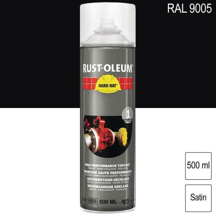Peinture aérosol multisupport Rust-Oleum Le Spray noir mat 400ml