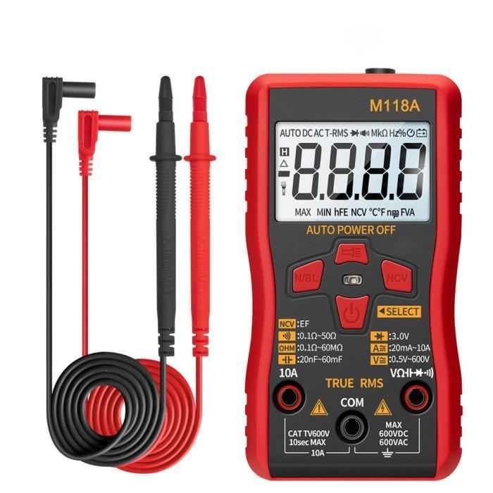 Multimètre Numérique HT93 Avec Détection NCV | Portable, Auto-range, Lampe LED | Pour Dépannage Électrique Maison & Bricolage - 4