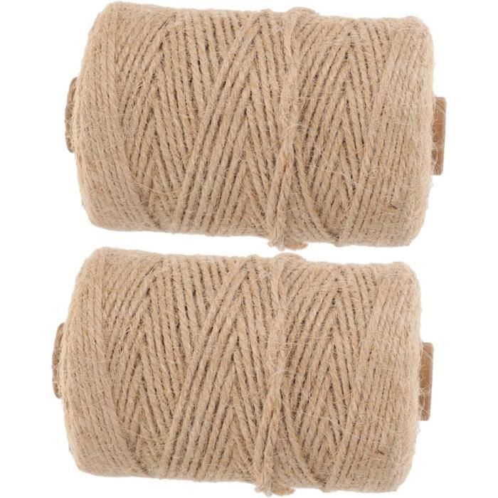 8 Rouleaux Ficelle De Jute Liuer - 50m Chaque, 2mm Diamètre, Multicolor Pour Emballage Cadeau, DIY, Déco