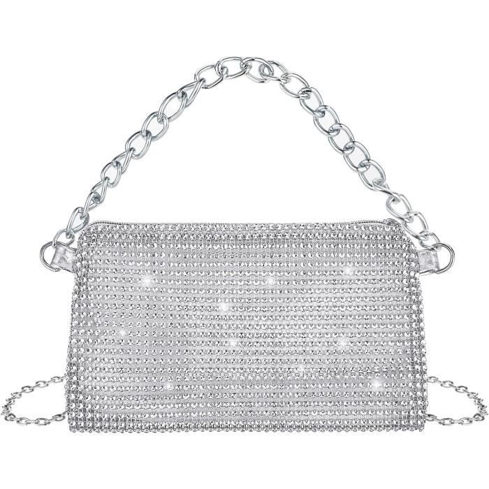 Sac De Soirée Pochette Élégant Nœud Papillon Enveloppe Bandouliere Chaine Sac À Main De Soirée