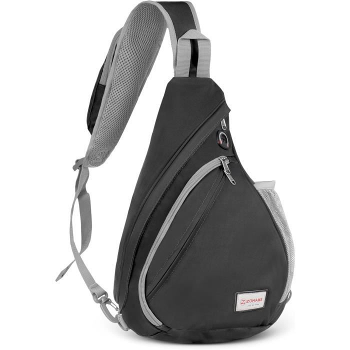 Sac Bandoulière ZOMAKE Ultra-léger 7L - Pour école, Voyage, Randonnée, Unisexe