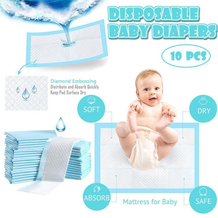 Coussin A Langer Jetable Pour Bebe 10 Count Coussin A Langer Couches Pour Bebe Coussinets Nouveau Nes Kinjgoki 310 Achat Vente Nettoyage Multi Usage Coussin A Langer Jetable Pour Cdiscount