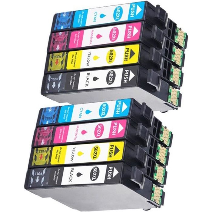 Cartouches compatible epson 502 xl pour imprimante EPSON WORKFORCE  WF-2860DWF - Cdiscount Informatique