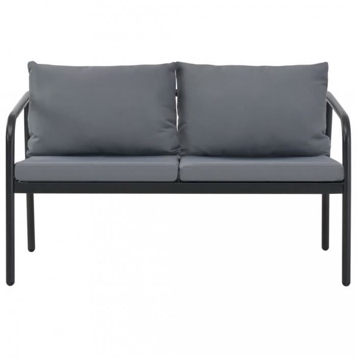 Canapes D Exterieur Vidaxl Canape De Jardin A 2 Places Avec Coussins Gris Aluminium Achat Vente Canape Sofa Divan Soldes Sur Cdiscount Des Le 20 Janvier Cdiscount