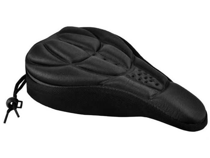 Housse de selle Vélo Confortable Confort 3D VTT Doux - Noir