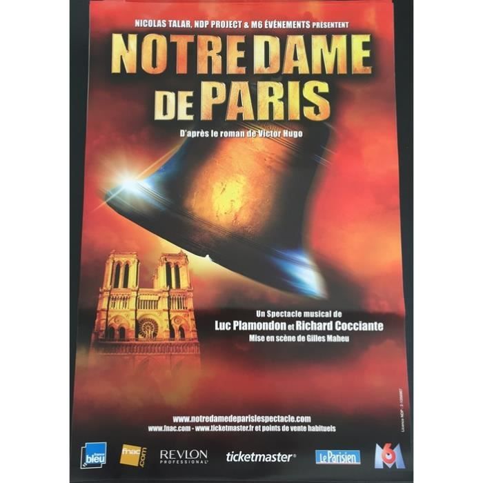 Notre Dame de Paris - Comédie Musicale - 40x60cm - AFFICHE - POSTER