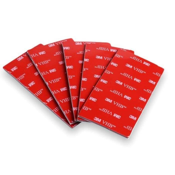 Carrés Adhésifs 3D, 5 X 5 Mm, Blanc, Assorti Sur