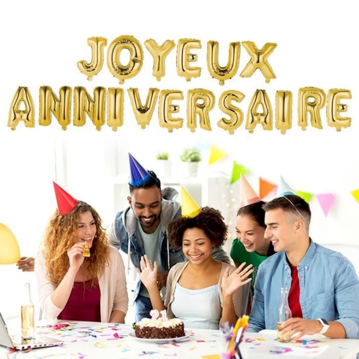 Guirlande 18 Ballons Joyeux Anniversaire Cdiscount Maison