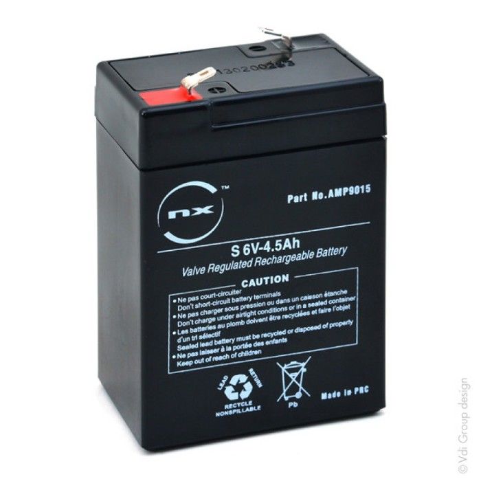 Batterie plomb AGM S 6V-4.5Ah 6V 4.5Ah T1 - Cdiscount Auto