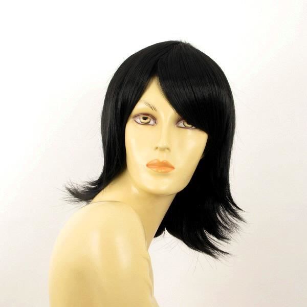 Perruque mi longue femme noire Clearance