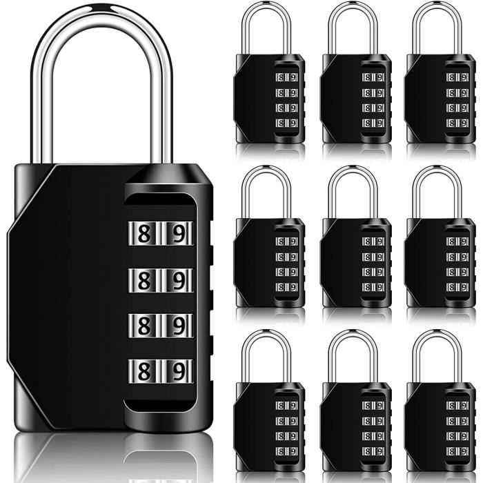 Cadenas à Combinaison 4 Chiffres Pour Casier – Vert, Extérieur Imperméable, Sans Clé