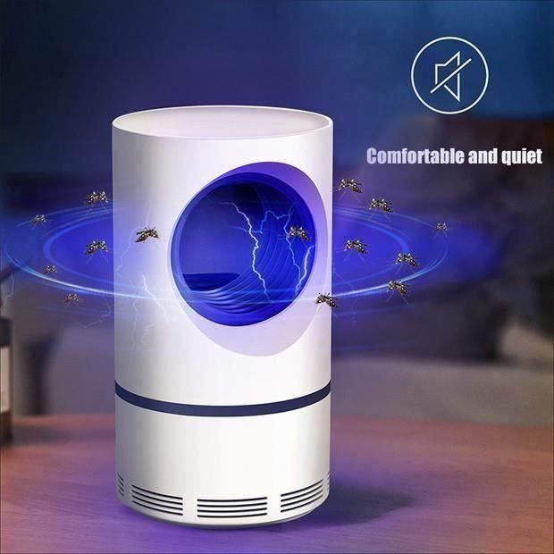 ZN*lampe tueur de moustiques Lampe LED USB Alimentation UV Moustique Insectes volants piège physique pour la santé