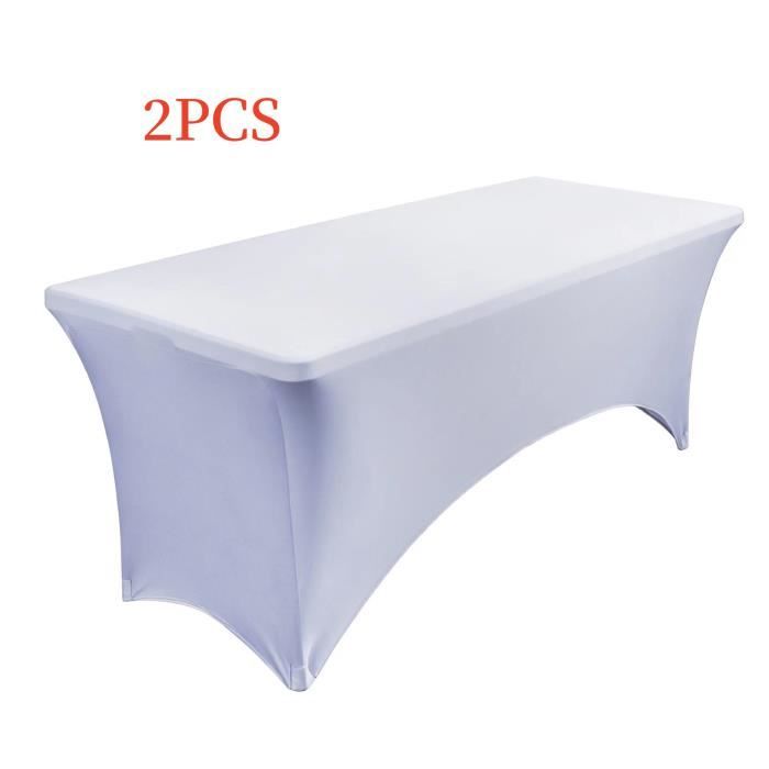 OREZAUQS Nappe De Table Extensible Rectangulaire Élastique - Café B, 5 Ft - 1 Pièce