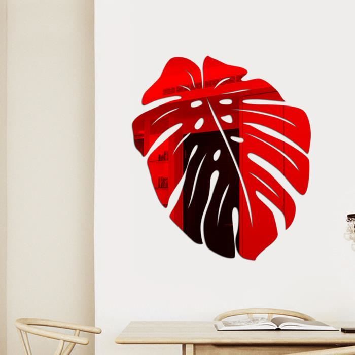 Sticker Mural Amovible En Acrylique Forme Tournesol Miroir - Couleur Or, Argent Ou Noir - Décoration Murale Chic