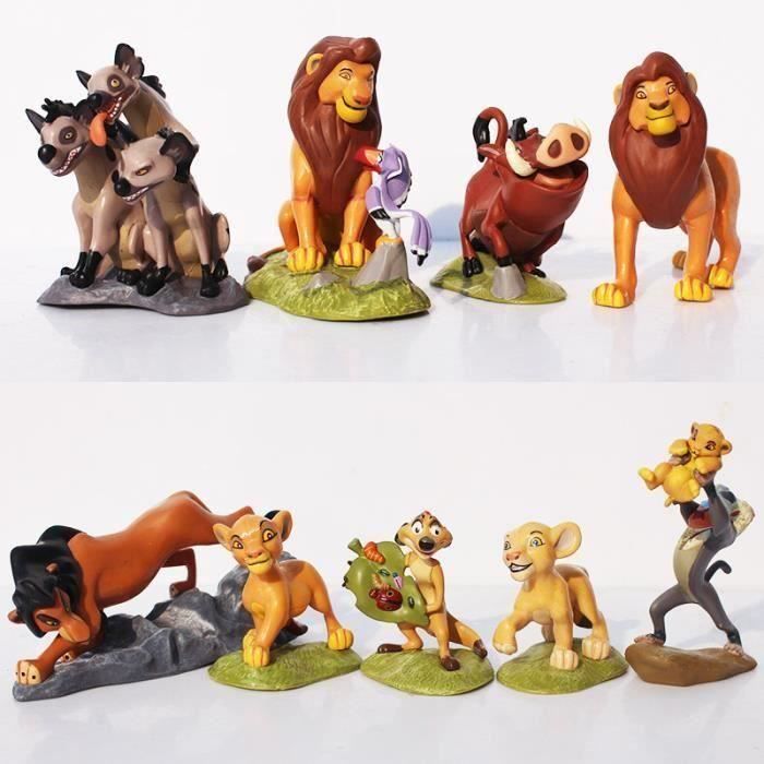 Figurines Le Roi Lion 9 Pièces - Simba, Nala, Rafiki - Neuf, Pour Décoration Gâteau Ou Collection