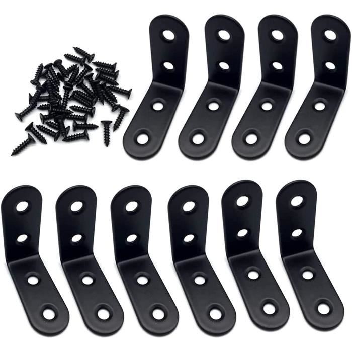 Lot De 16 Supports équerre Métalliques Renforcés Blancs Pour étagères - Occasion Comme Neuf