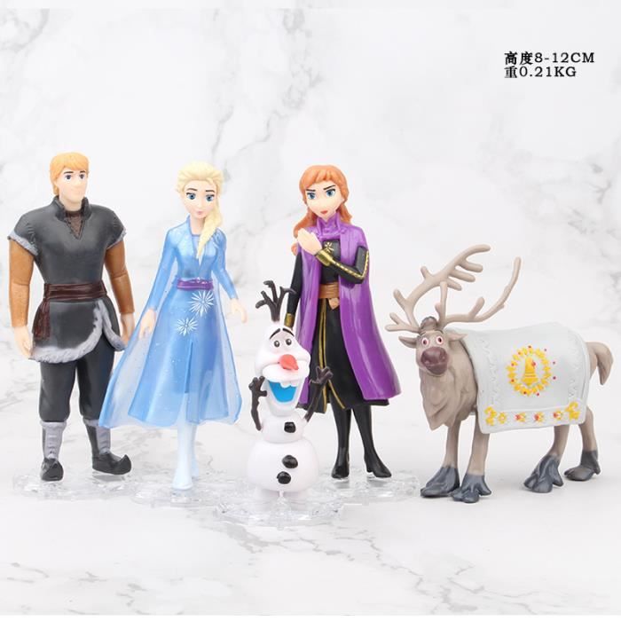 5pcs Set Princesse Jouets Anna Elsa Olaf Kristoff Elk Action Figure Jouet Cdiscount Jeux Jouets