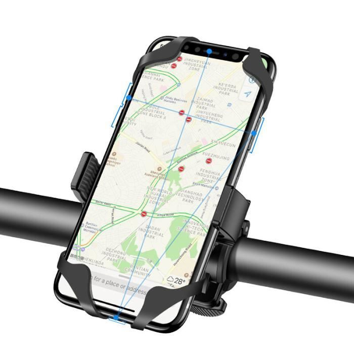 Cocoda Support Téléphone Vélo Détachable, Support Téléphone Moto en