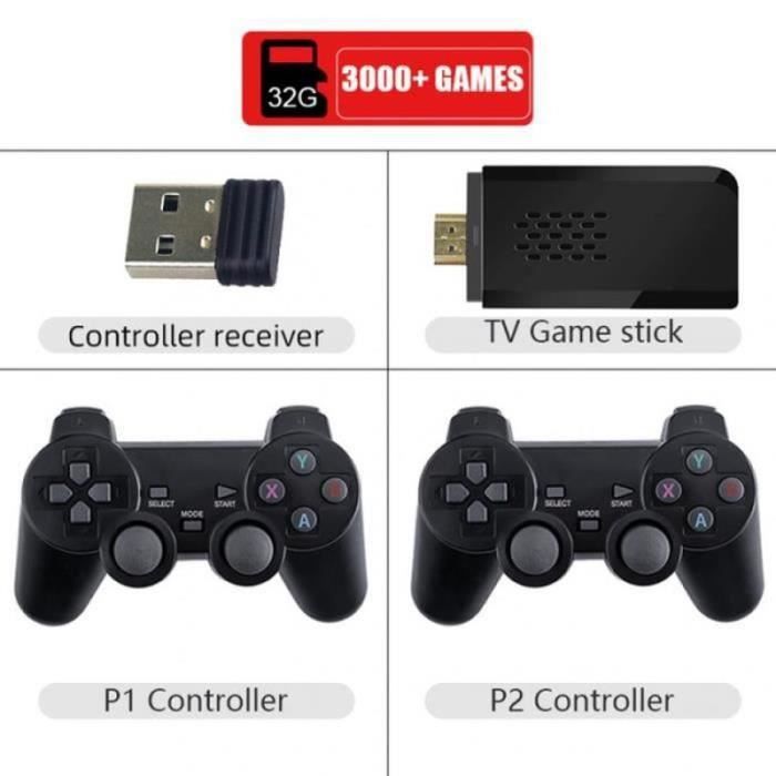 Console De Jeux Rétro NULA U9 PRO - 10 2000+ Jeux, 128Go, Manettes Sans Fil, Sortie HDMI 4K