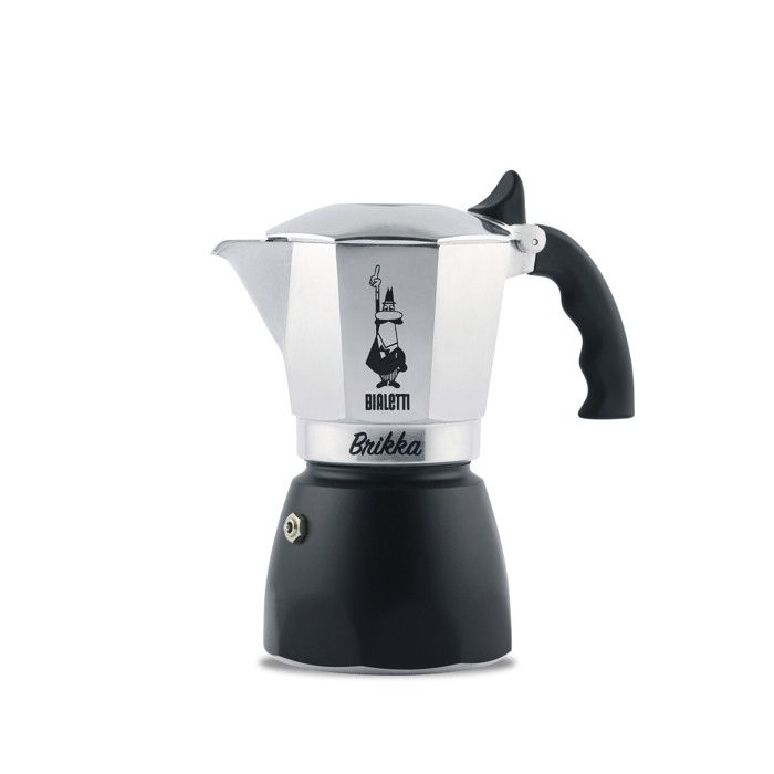 BIALETTI Cafetière 2 tasses Brikka nouveau modèle 0007312 Noir