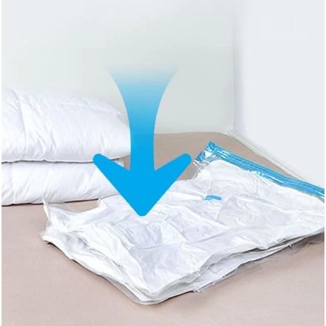 Lot De 12 Sacs De Rangement Sous Vide + Pompe électrique - 4 Tailles Pour Vêtements, Couettes, Déménagement