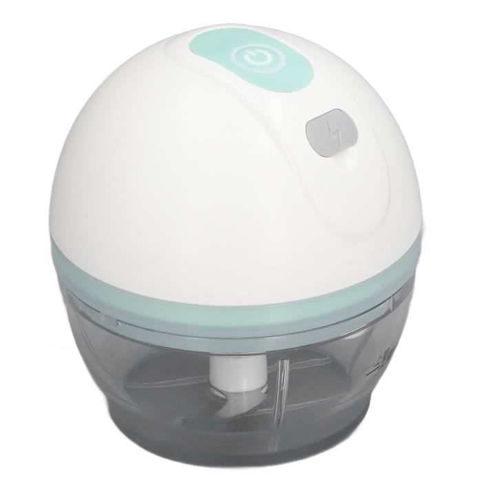 Hachoir De Cuisine électrique Sans Fil 350 Ml - 3 Lames Inox, Recharge USB, Pour Oignons, Fruits, Noix, Viande Et Ail