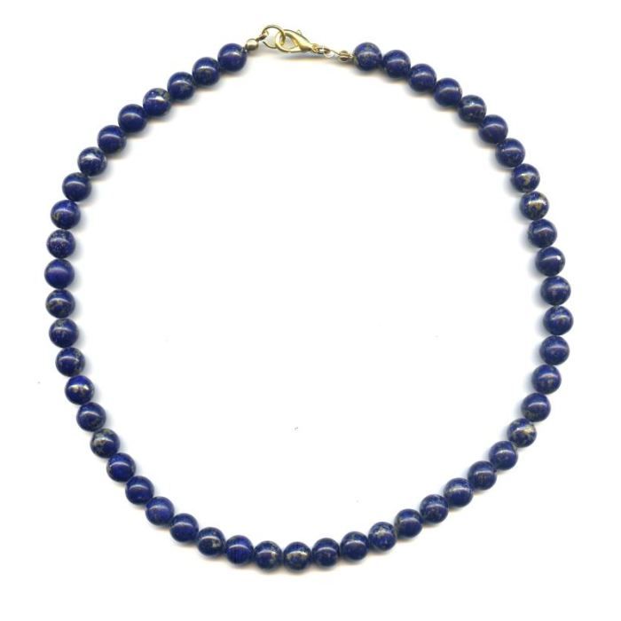 Afghanistan Collier sautoir en lapis lazuli 3 rangs