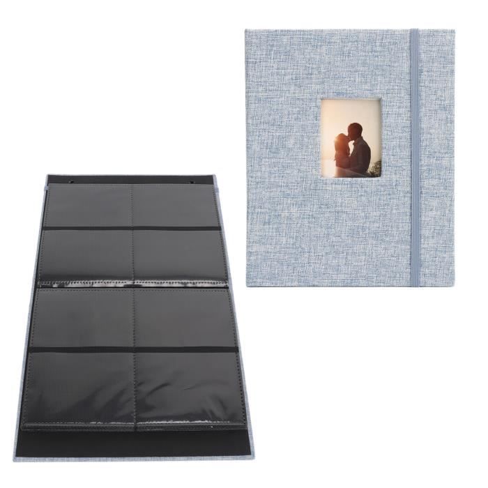 COLLECTOR Album Pour Grands Billets - 20 Pages 11x19cm Noir - Range Billets De Collection