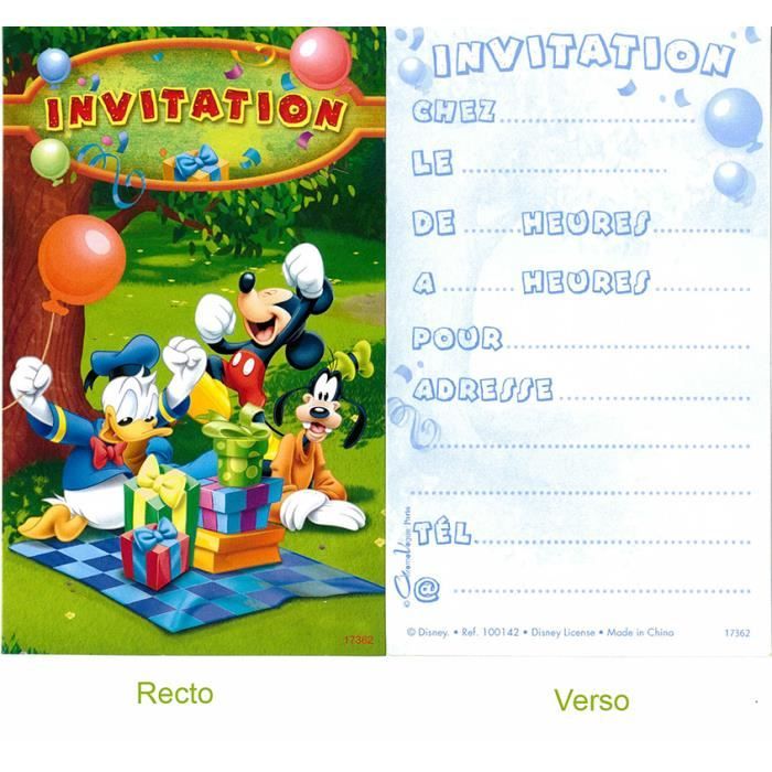 5 Cartes Invitation Mickey Avec Enveloppes Cdiscount Beaux Arts Et Loisirs Creatifs 5 Cartes Invitation Mickey Avec Enveloppes Cdiscount Beaux Arts Et Loisirs Creatifs
