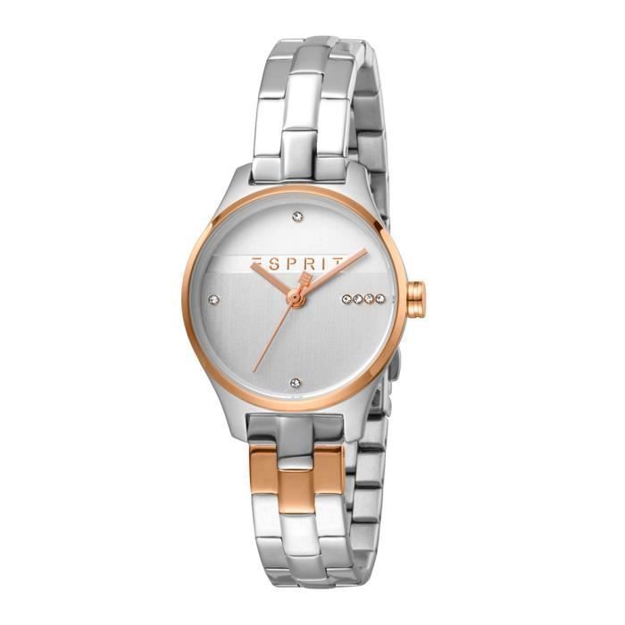 l'esprit d'argent glam es1l054m0095 essentiel rose femmes montre en or 4894626028038