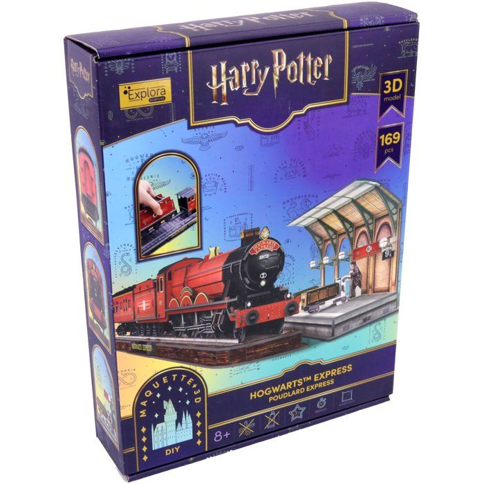 Puzzle 3D - Poudlard Express - EXPLORA - 540303 - Licence Harry Potter - 172 pièces - Dès 8 ans