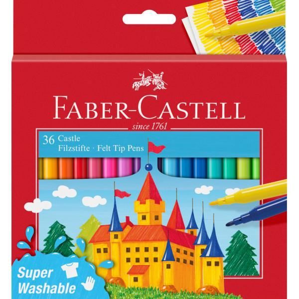 Etui de 36 feutres de couleur château Faber-Castell