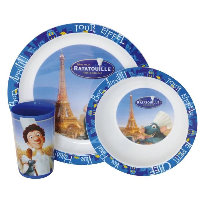 Fun House Disney ratatouille ensemble repas comprenant 1 assiette, 1